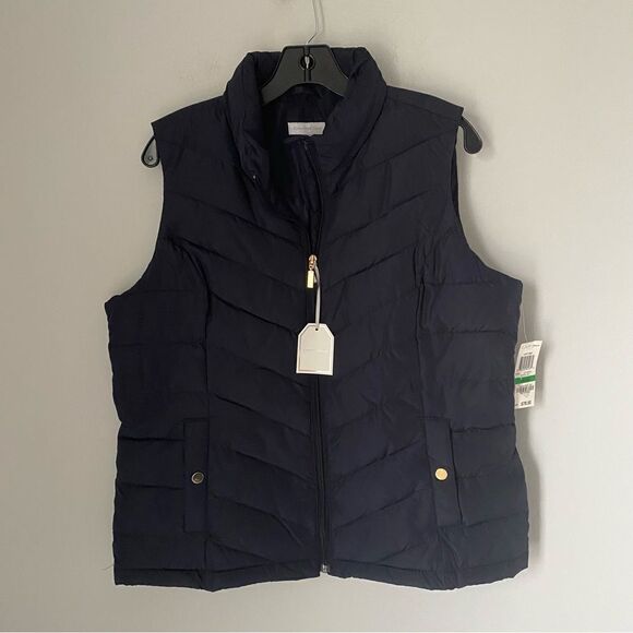 Charter Club Women’s Quilted Chevron Vest Size L - Picture 1 of 3